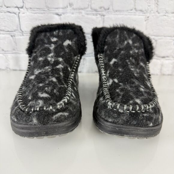 Hey Dude Denny Moccasins Sweater Boots Women 8 Marble Grey Slip On Lightweight - Picture 3 of 13